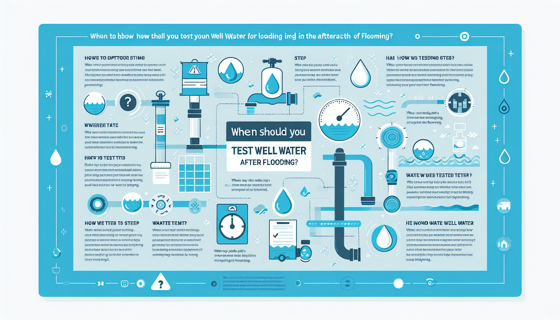 test well water after flooding infographic