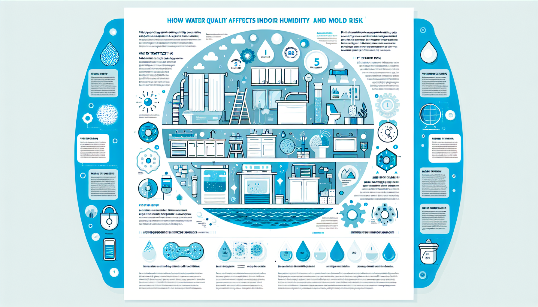 water quality indoor humidity mold risk infographic