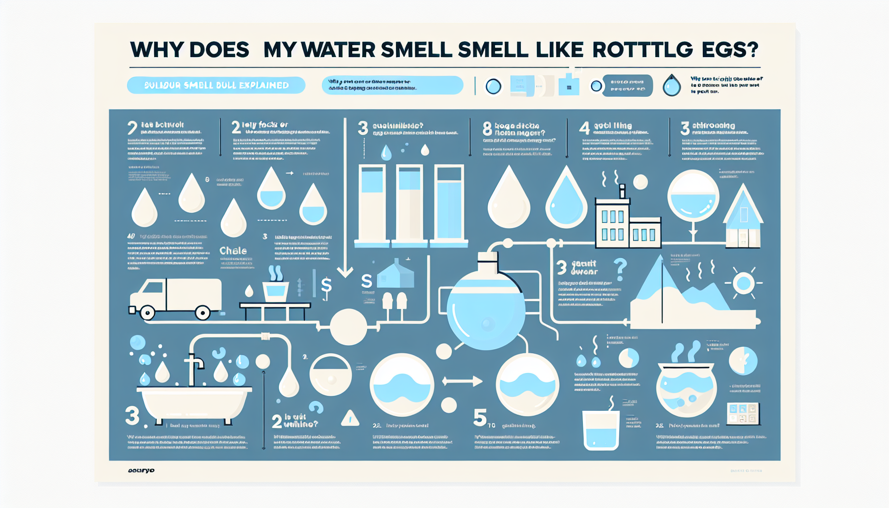 water smells like rotten eggs infographic
