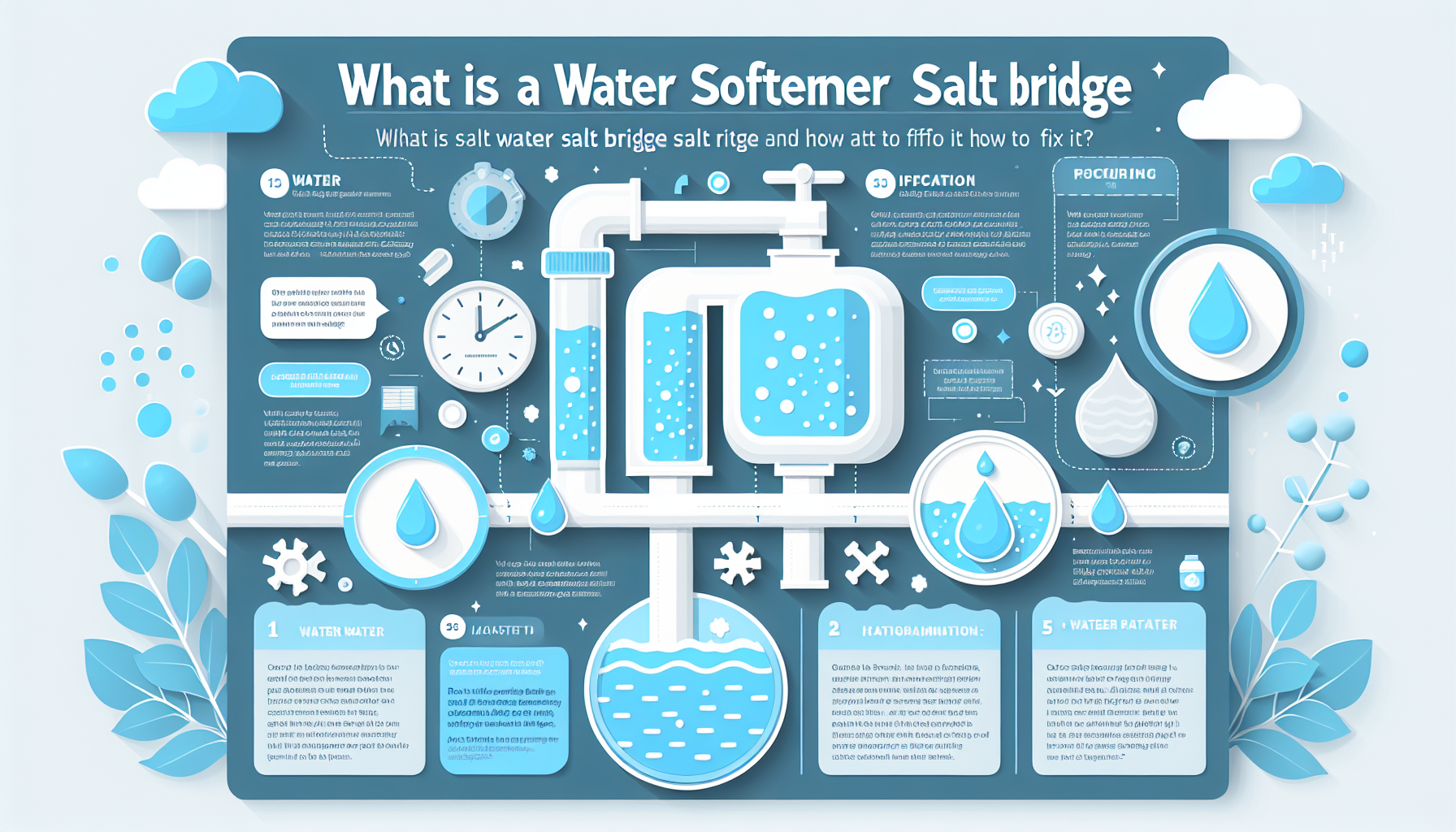 water softener salt bridge infographic