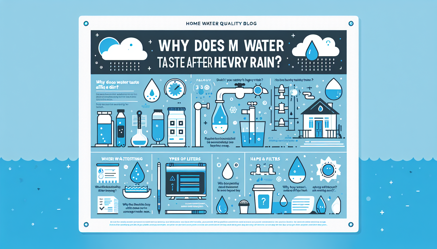 water tastes like dirt after rain infographic
