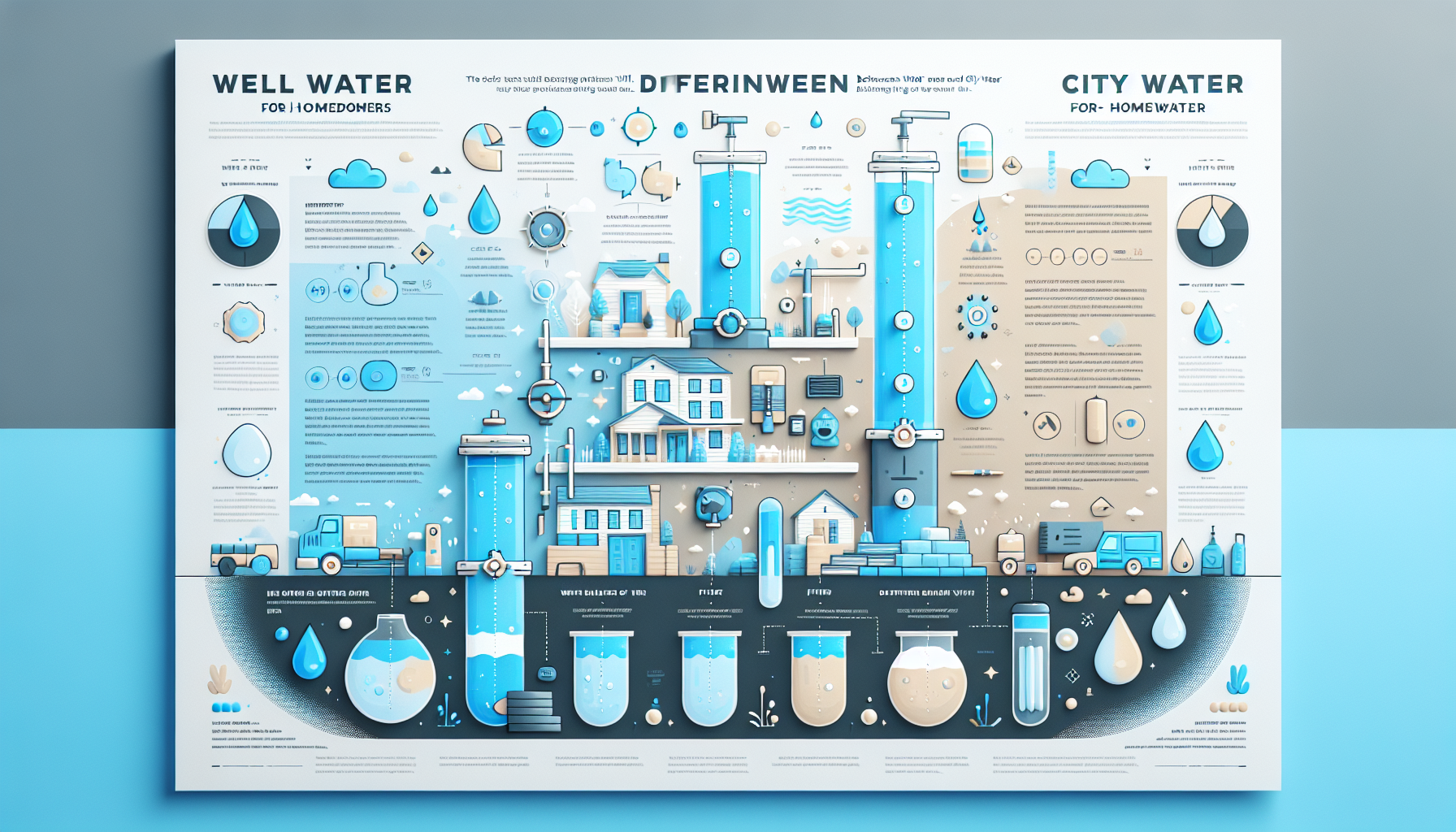 well water vs city water infographic