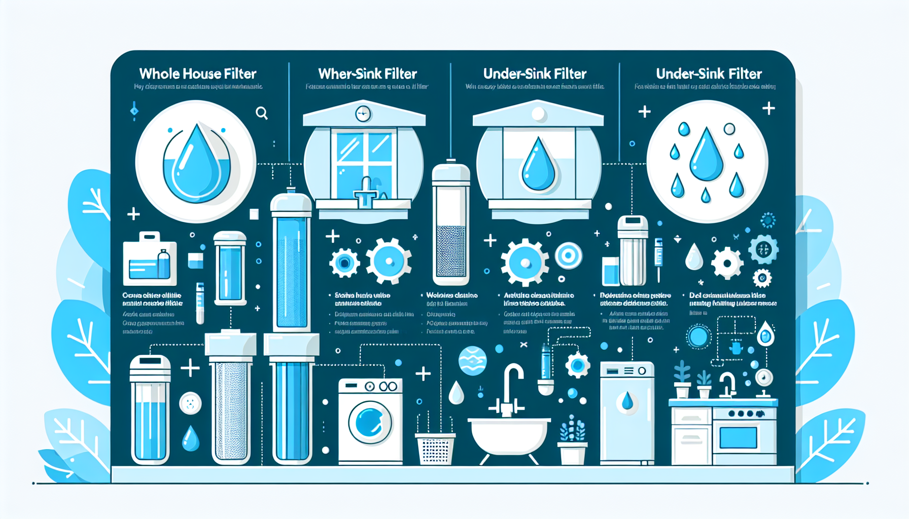 whole house filter vs under sink filter infographic