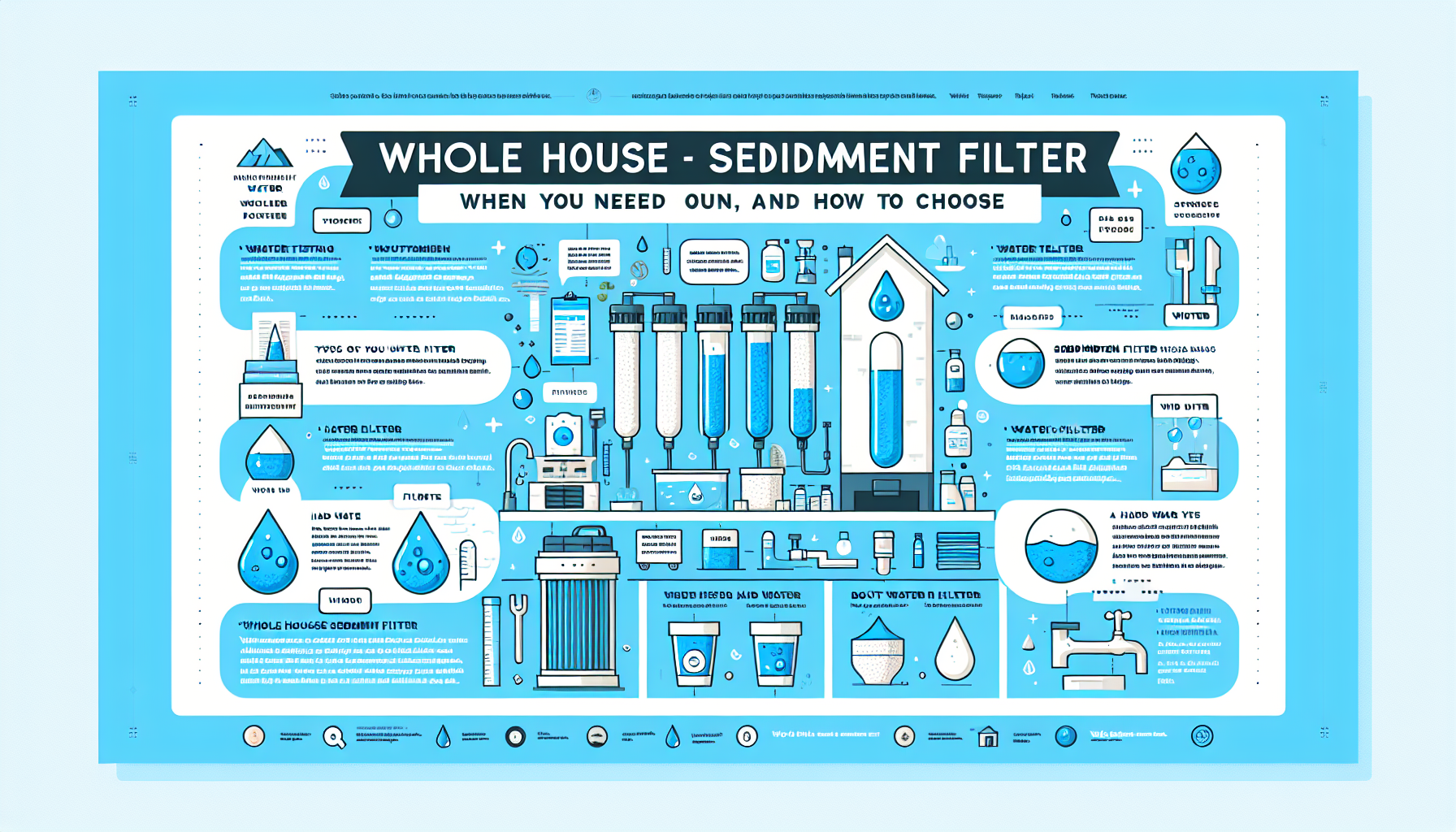 whole house sediment filter infographic