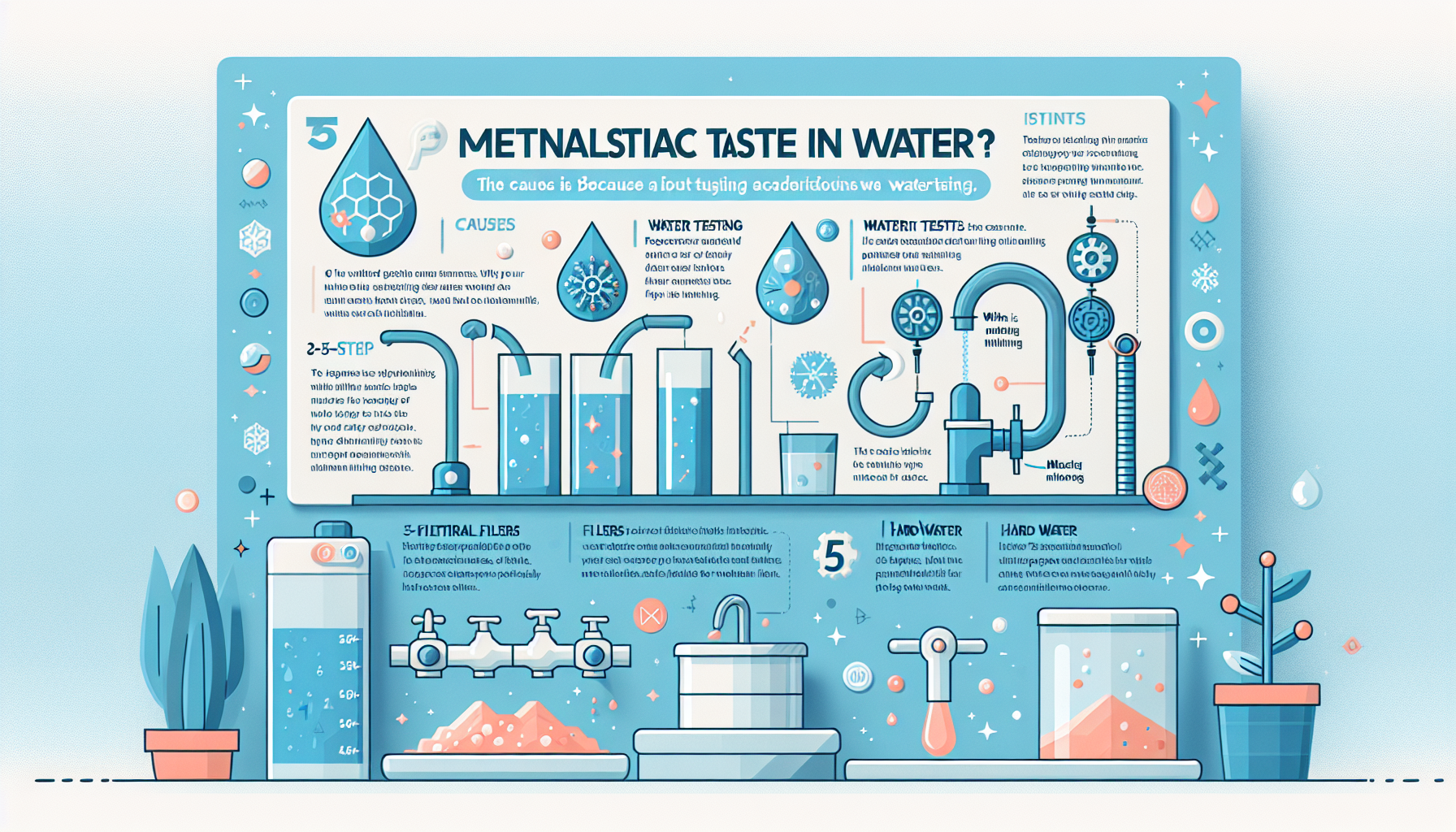metallic taste in water infographic
