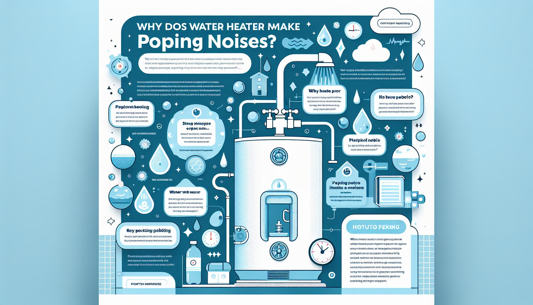 water heater popping noises infographic
