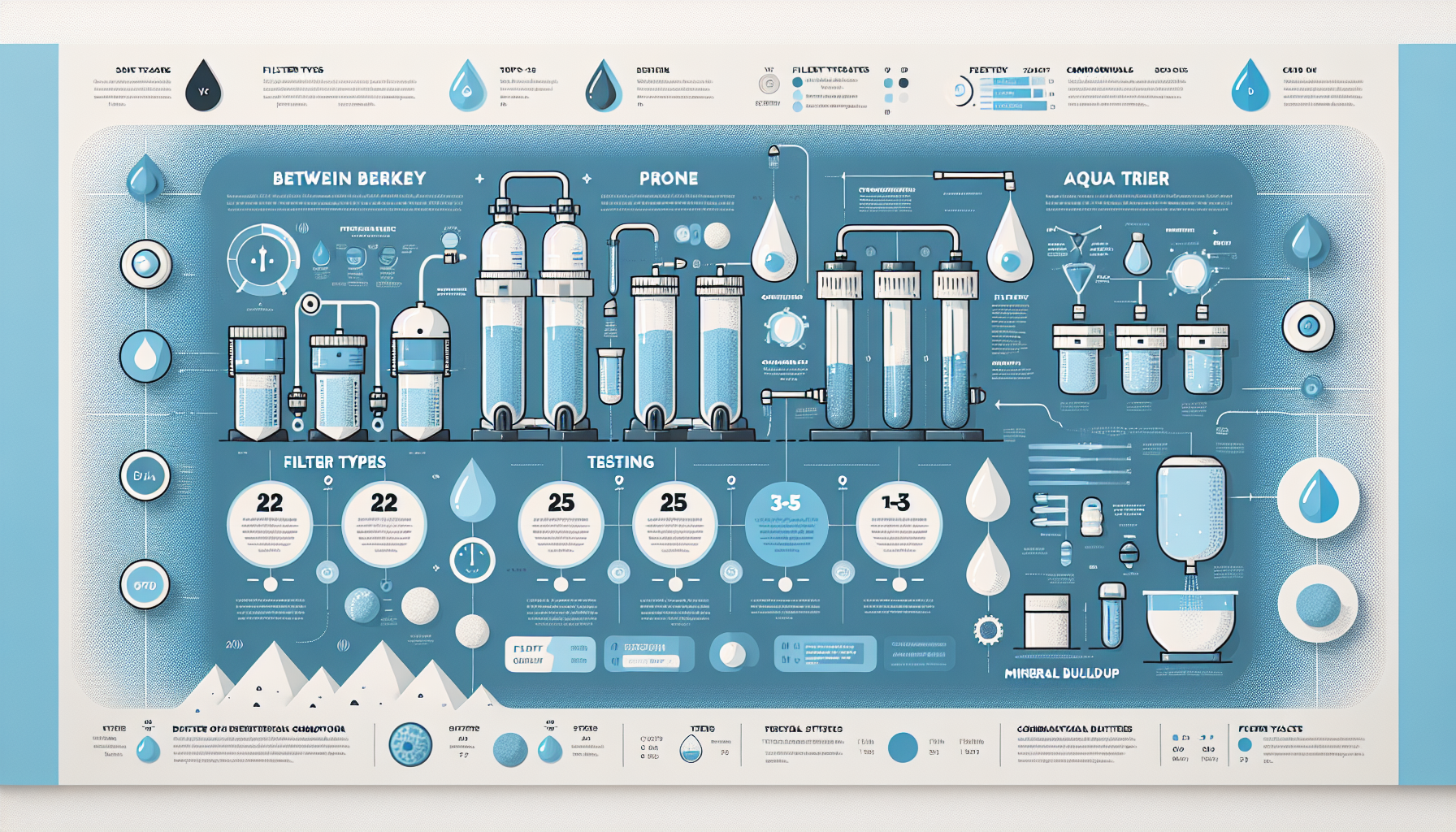 gravity water filter comparison infographic