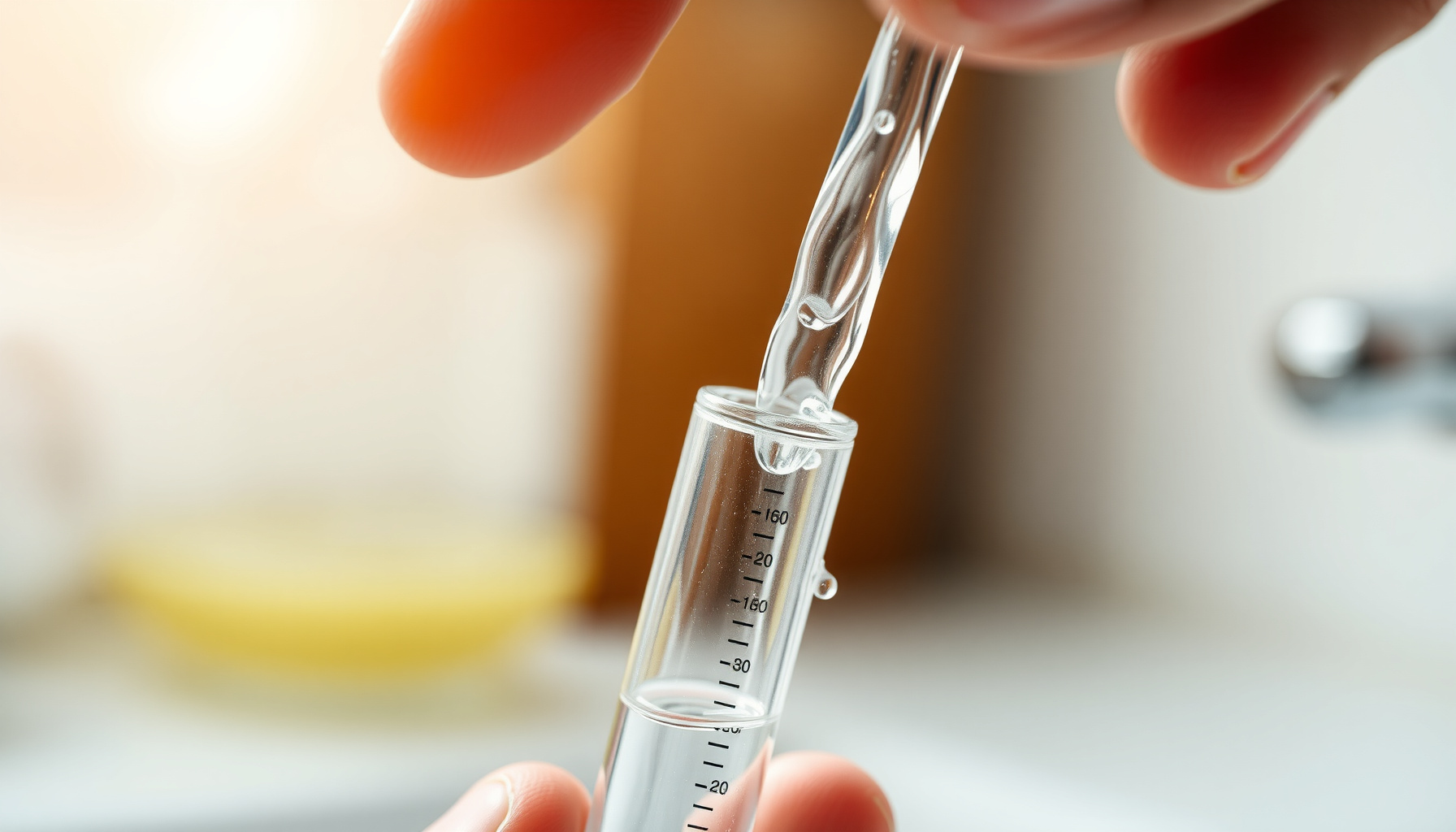 mail-in water test for PFAS close-up view