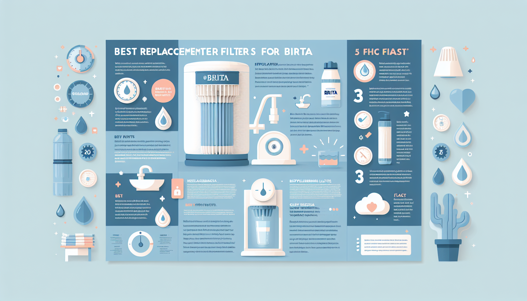 replacement filters for Brita infographic