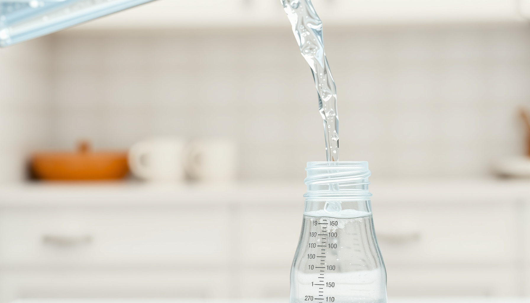 best water for making baby formula close-up view