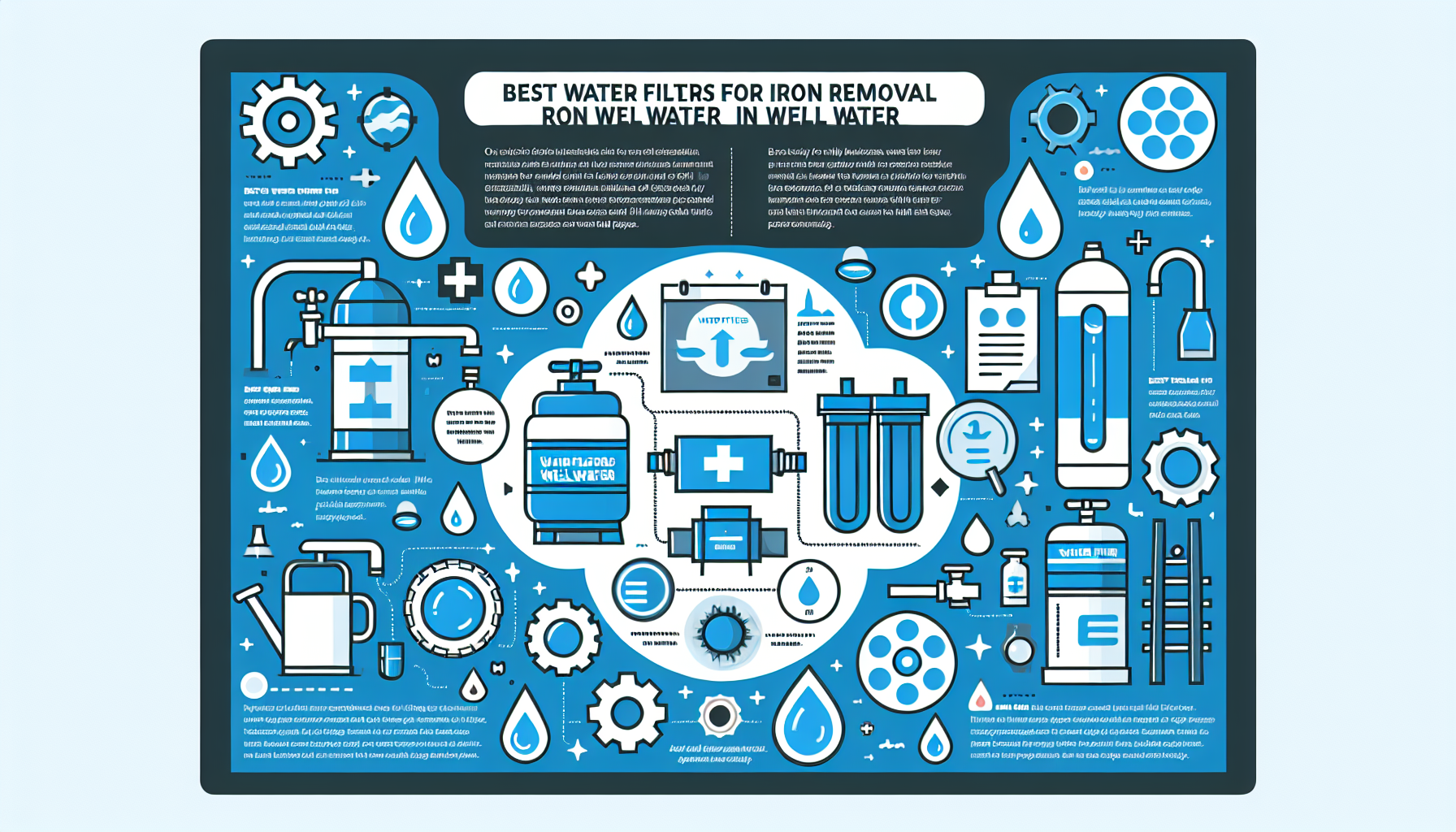 water filters for iron removal in well water infographic