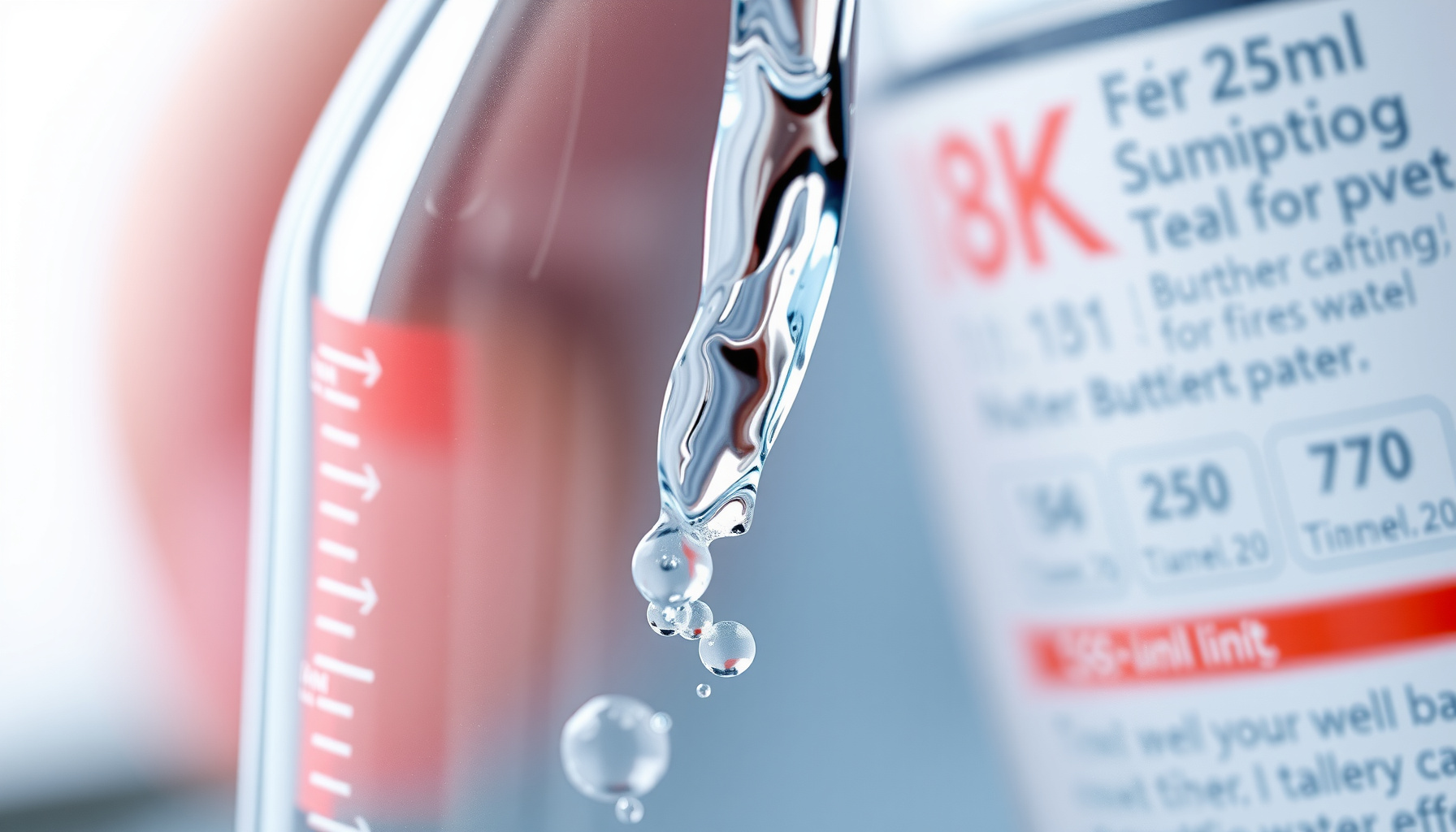 how to sample well water close-up view