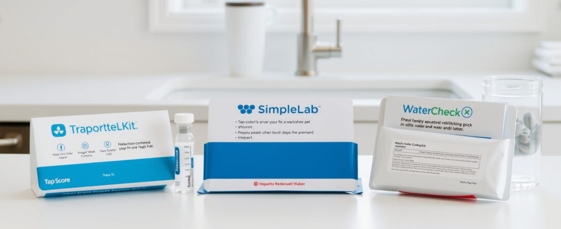 Tap Score vs SimpleLab vs WaterCheck: Mail-In Water Test Comparison