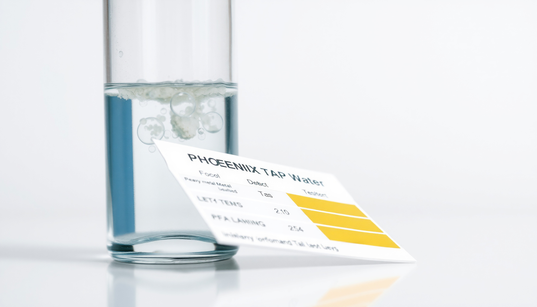 Phoenix tap water quality close-up view