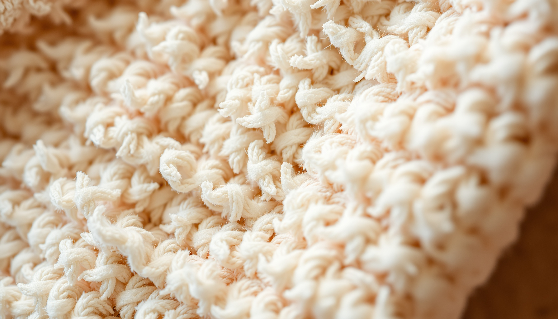 hard water stiff towels close-up view