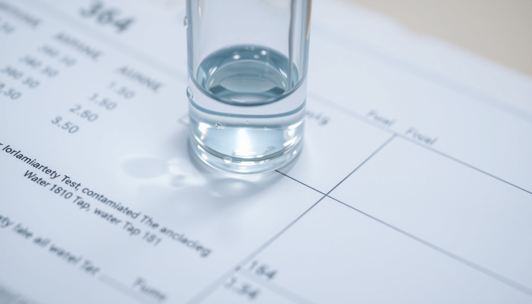 tap water quality Los Angeles close-up view