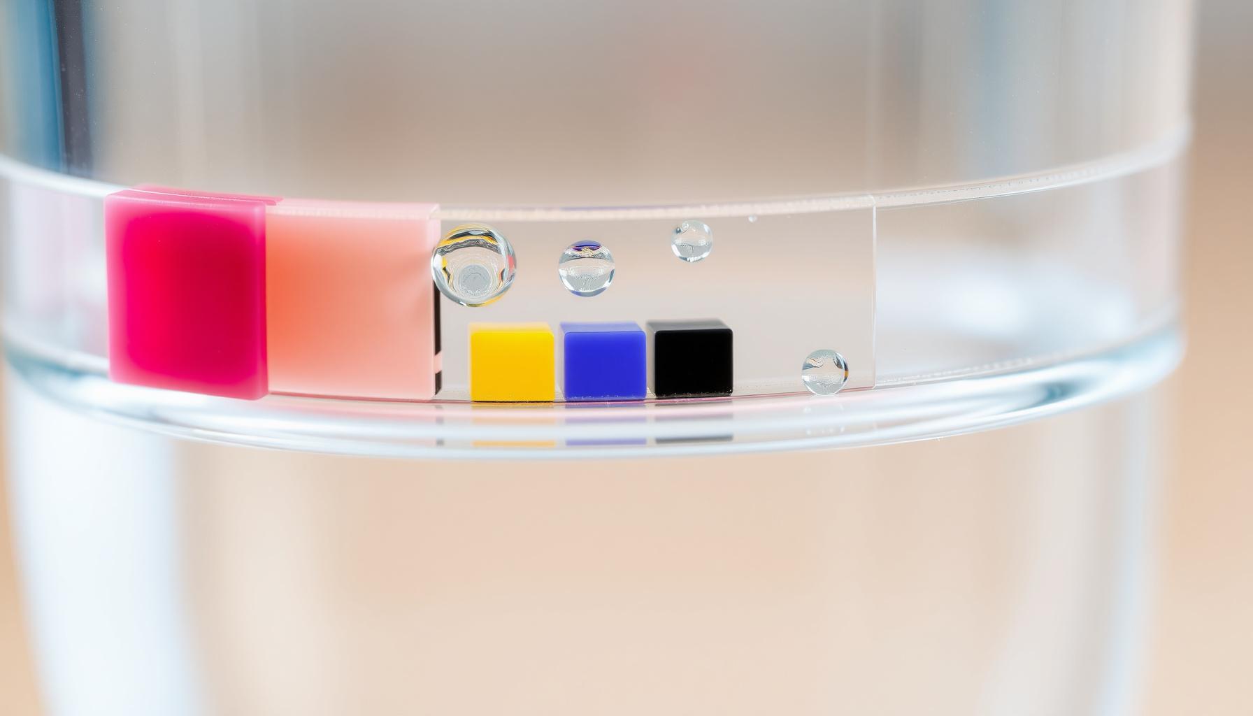 test water quality in a new house close-up view