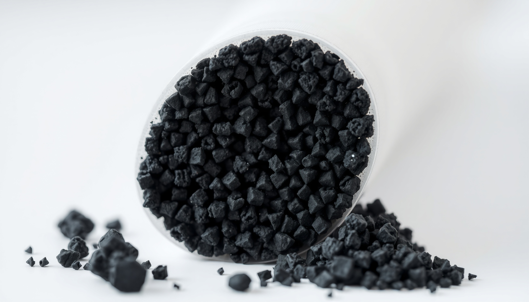 carbon block vs granular activated carbon close-up view