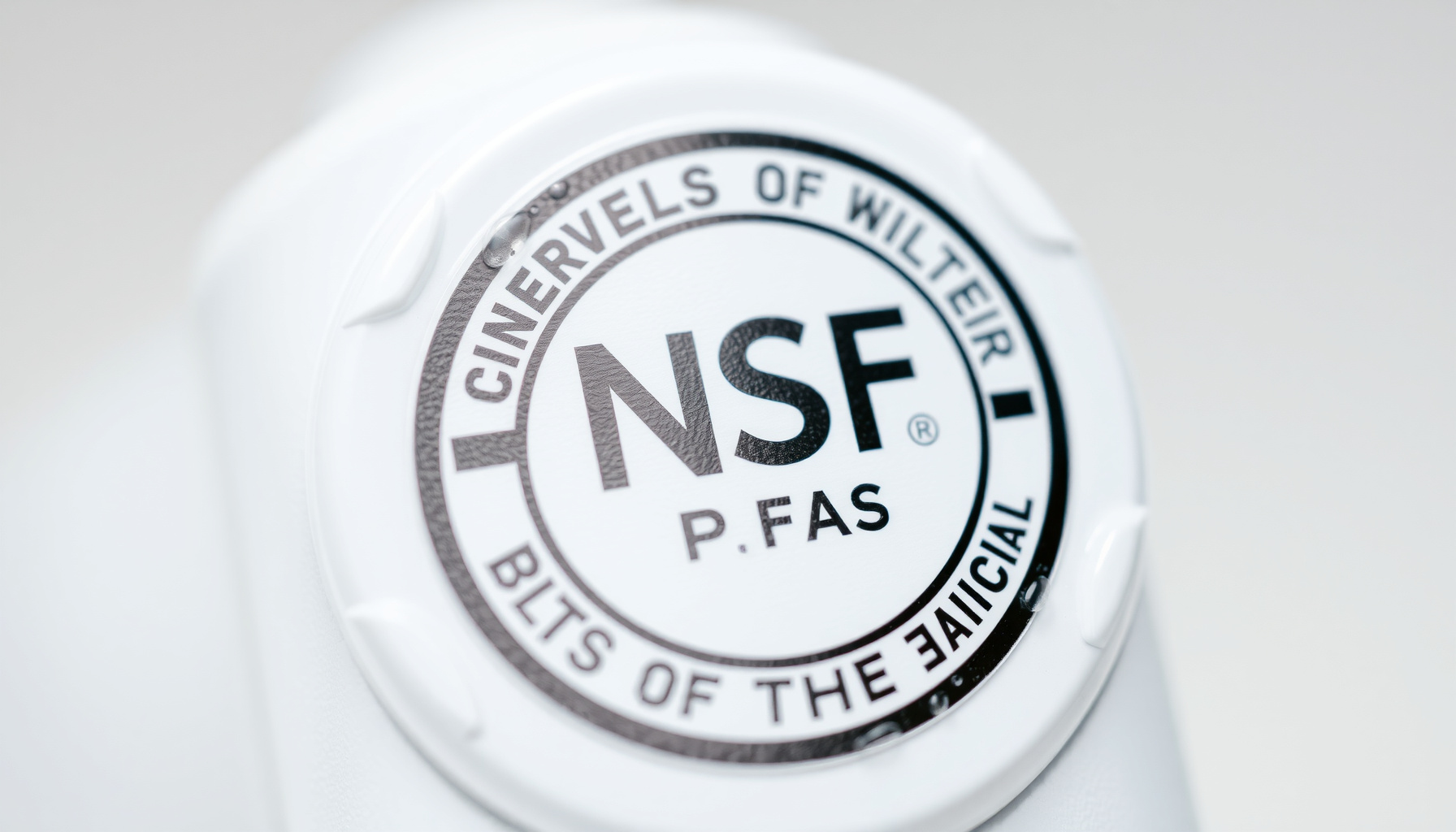 PFAS-free certified water filter close-up view