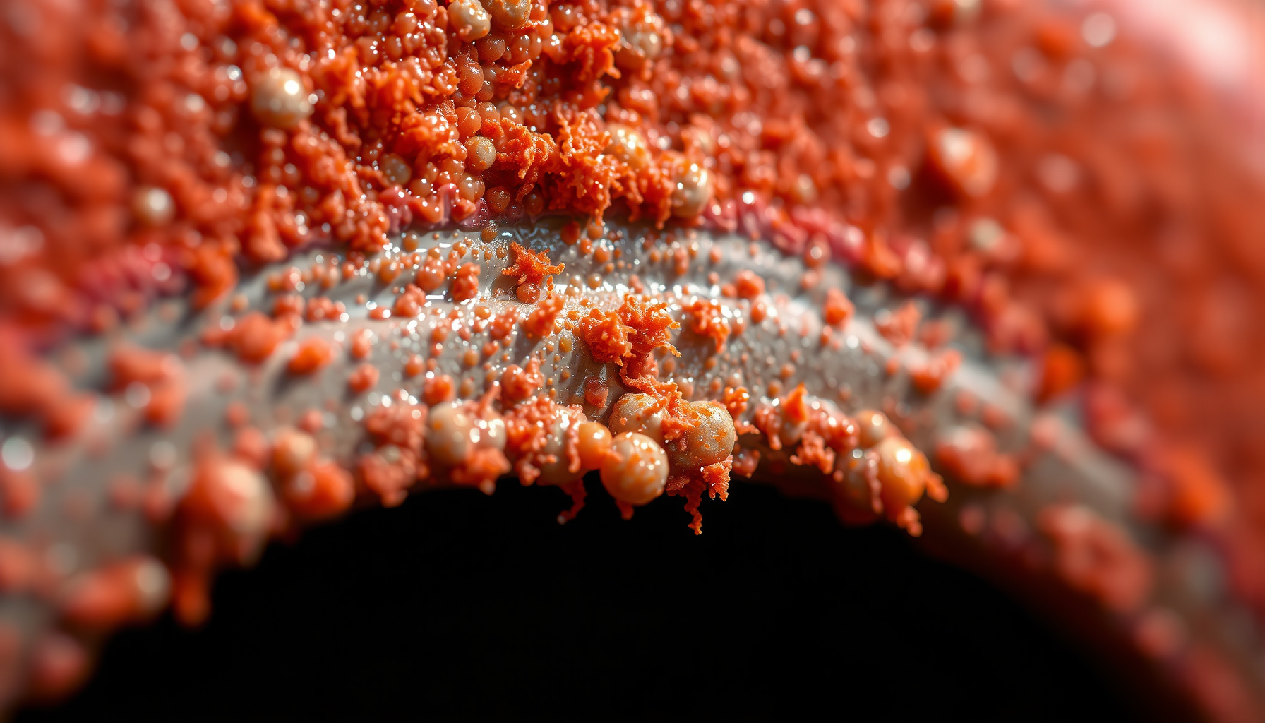 remove iron bacteria from a well without chemicals close-up view