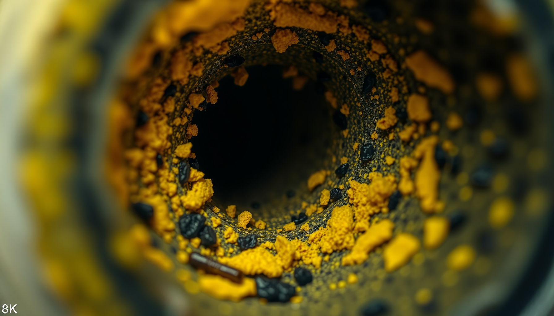 remove sulfur smell from well water close-up view