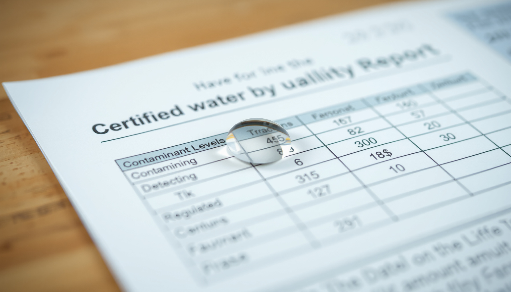 Safe Drinking Water Act close-up view