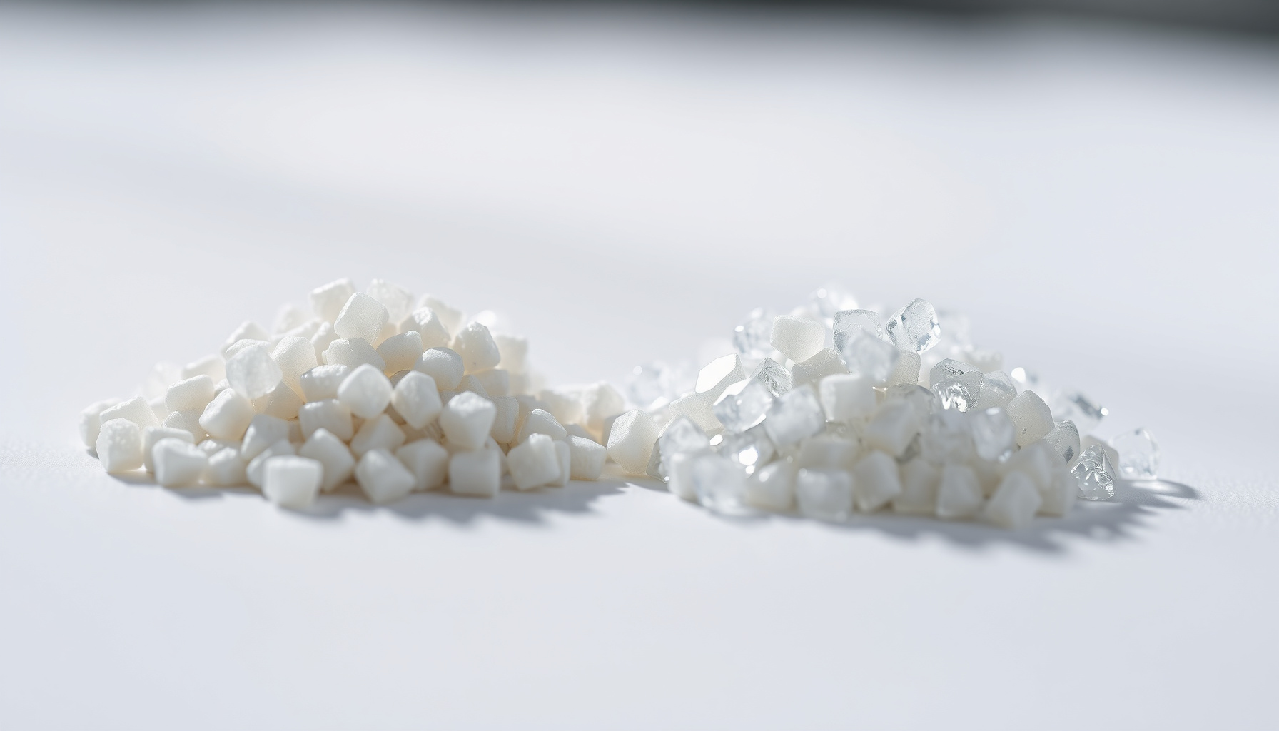 salt-based vs potassium chloride water softener close-up view