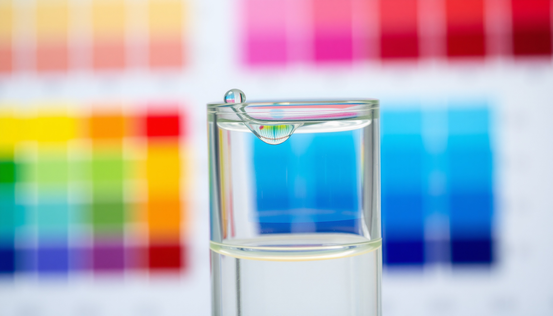test for pesticides in water close-up view