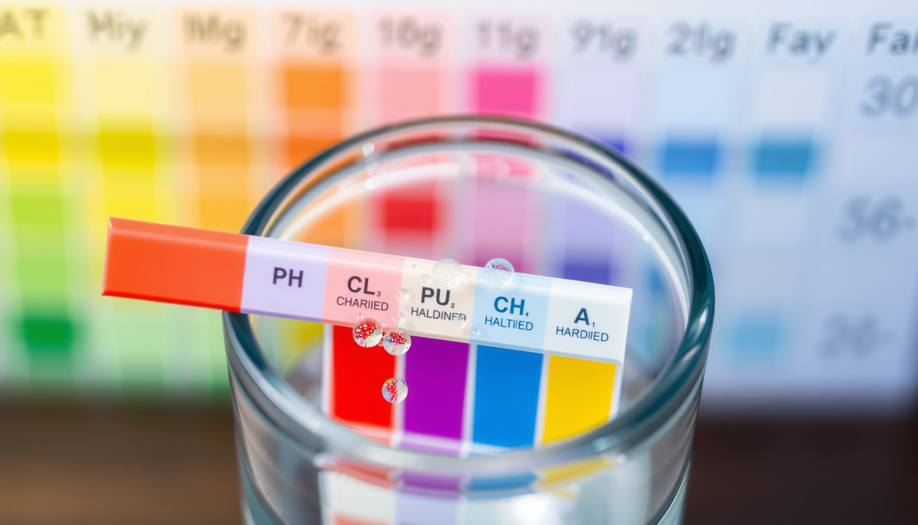 test water quality in apartment close-up view