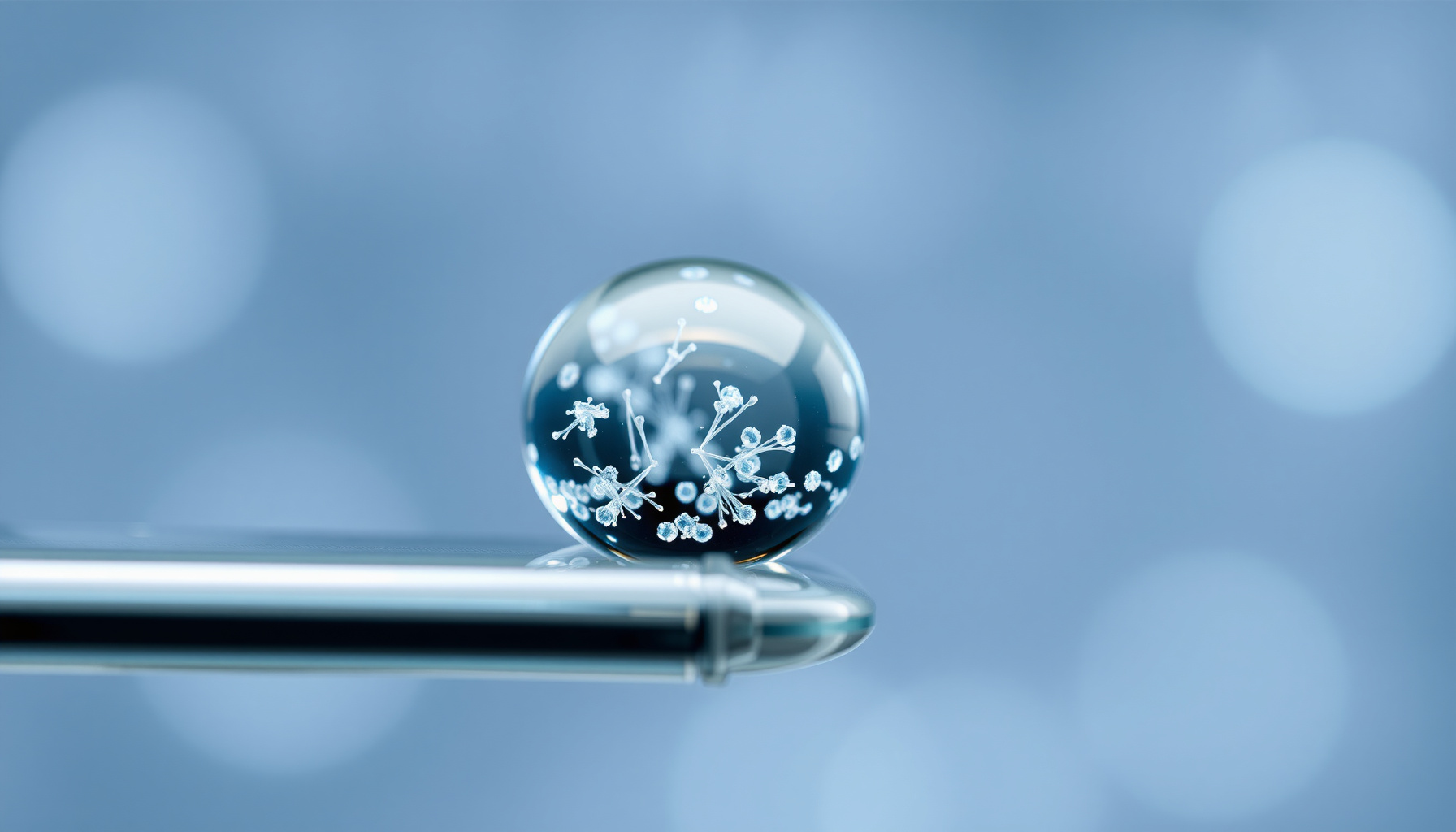 emerging contaminants in drinking water close-up view