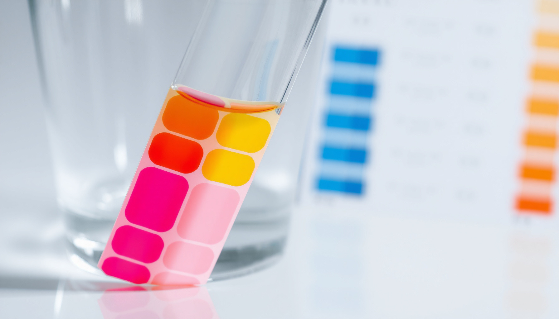 water test strip vs lab test close-up view
