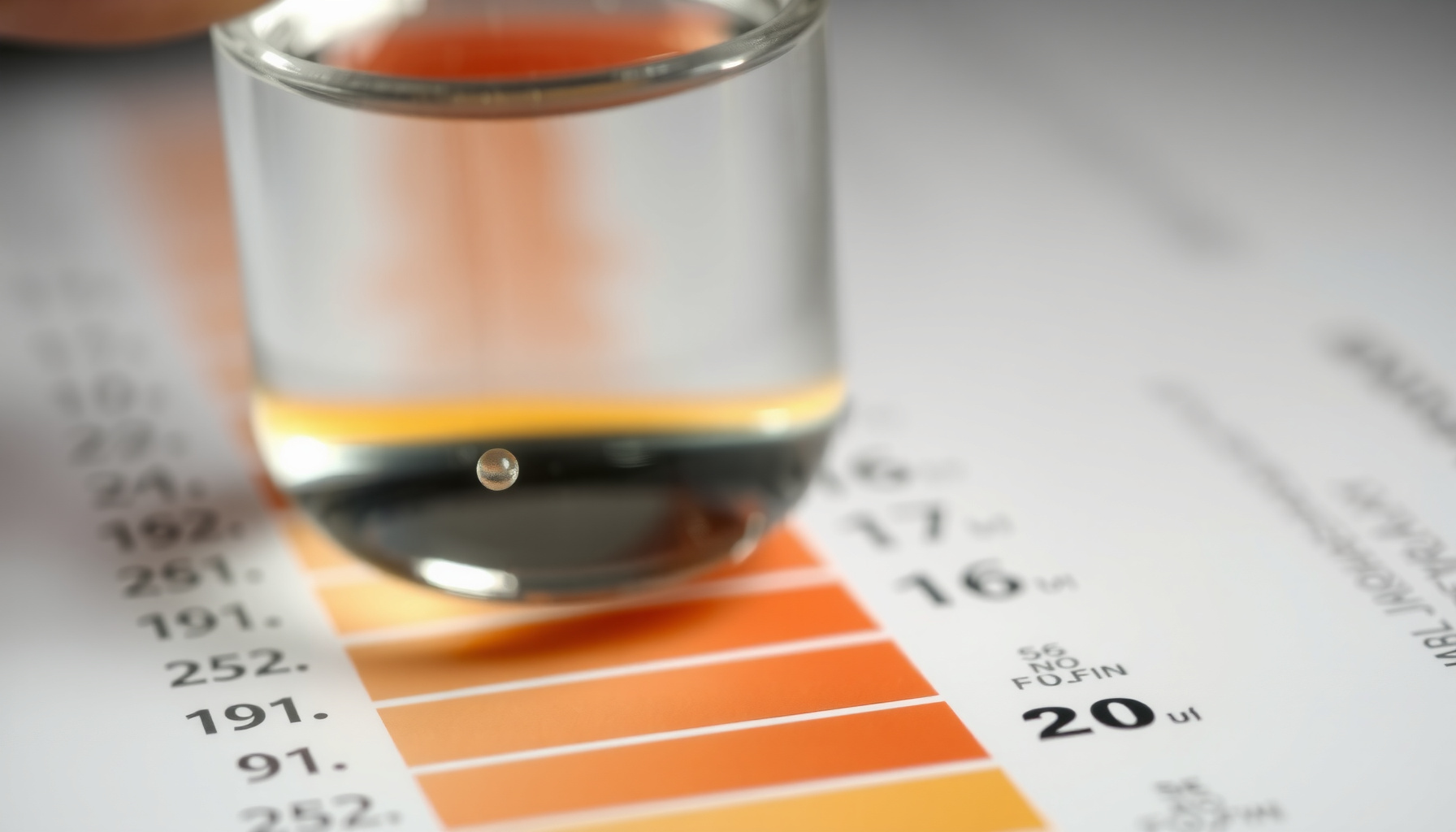 test for VOCs in tap water close-up view