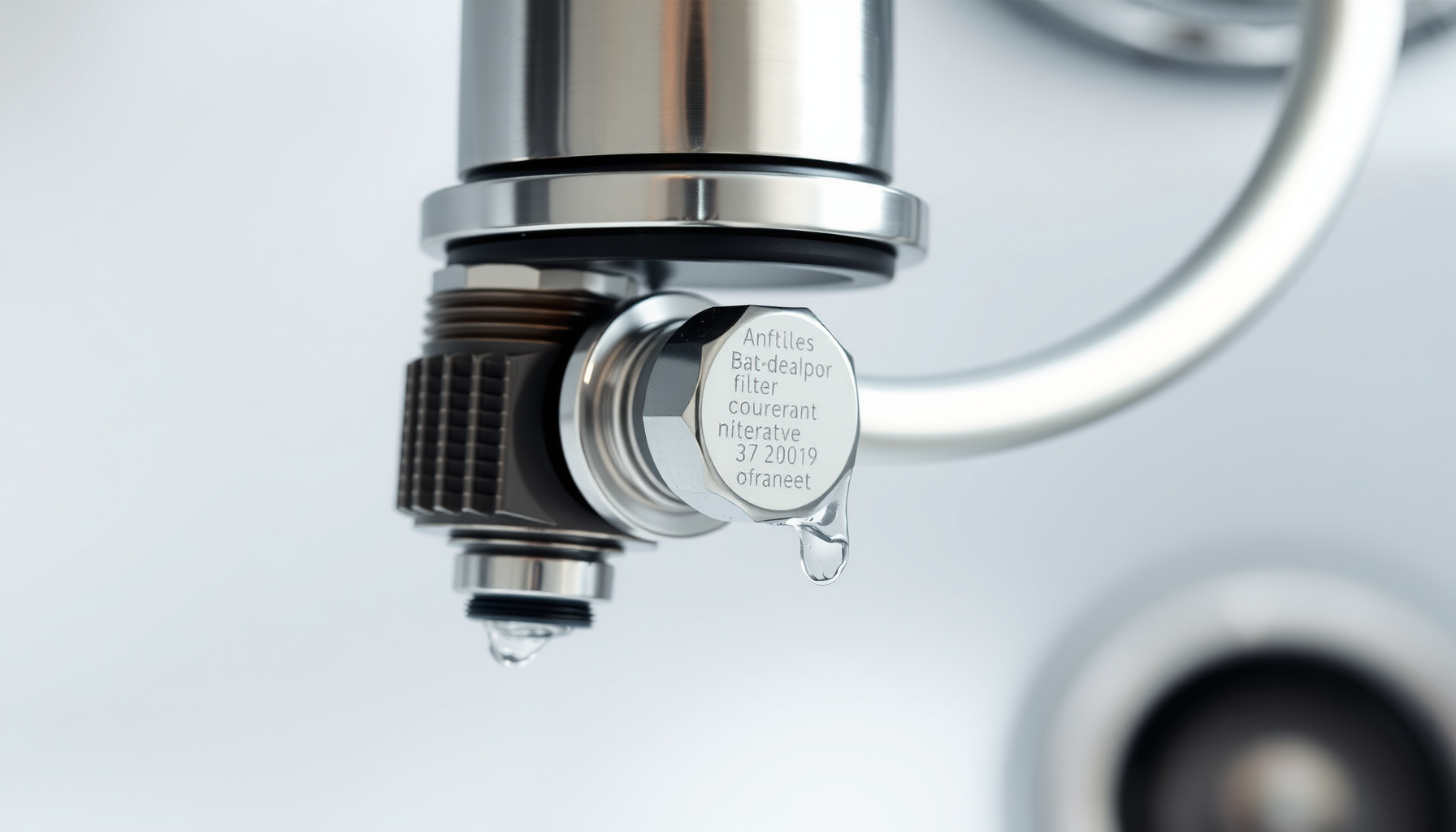 under sink filter vs countertop filter for renters close-up view