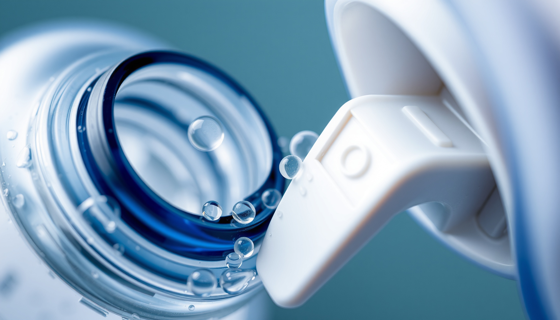 bottled water vs filtered tap water close-up view