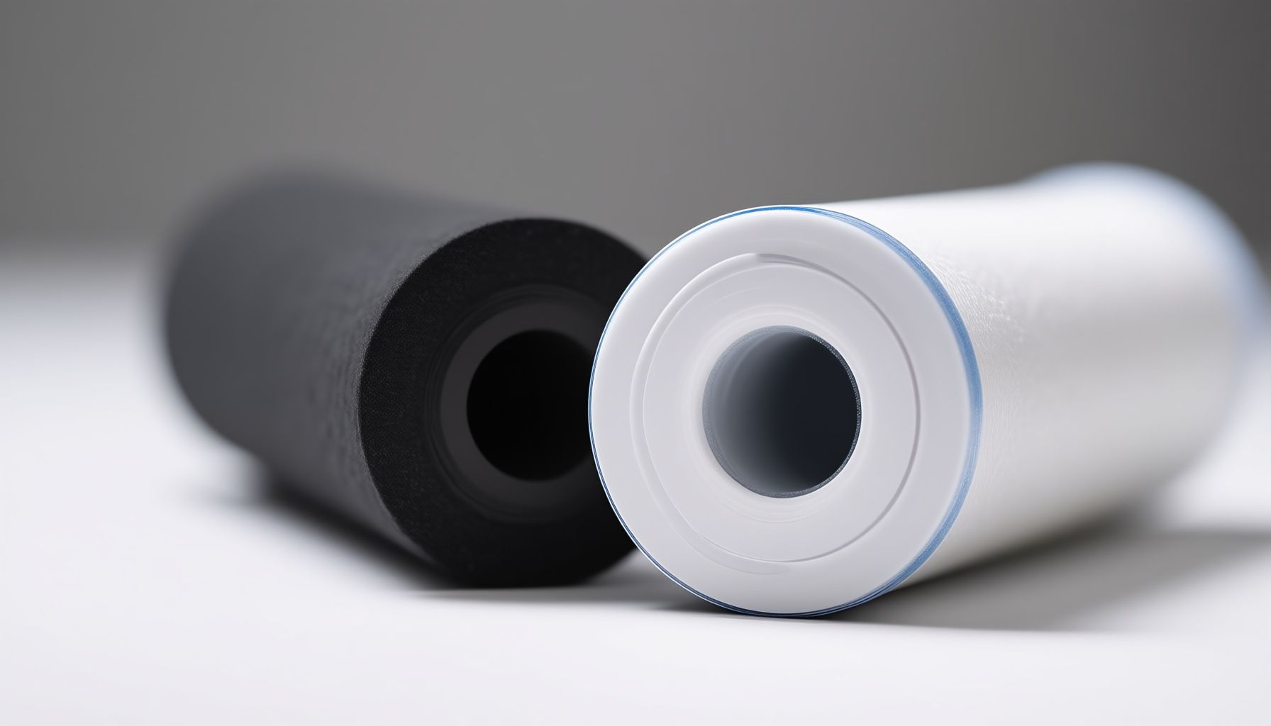 Multipure vs Aquasana under-sink filter close-up view