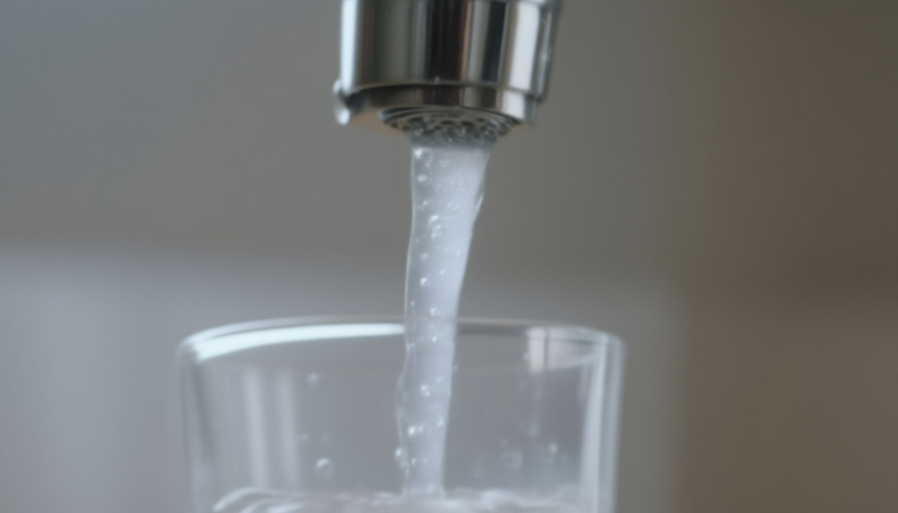 Philadelphia tap water quality close-up view
