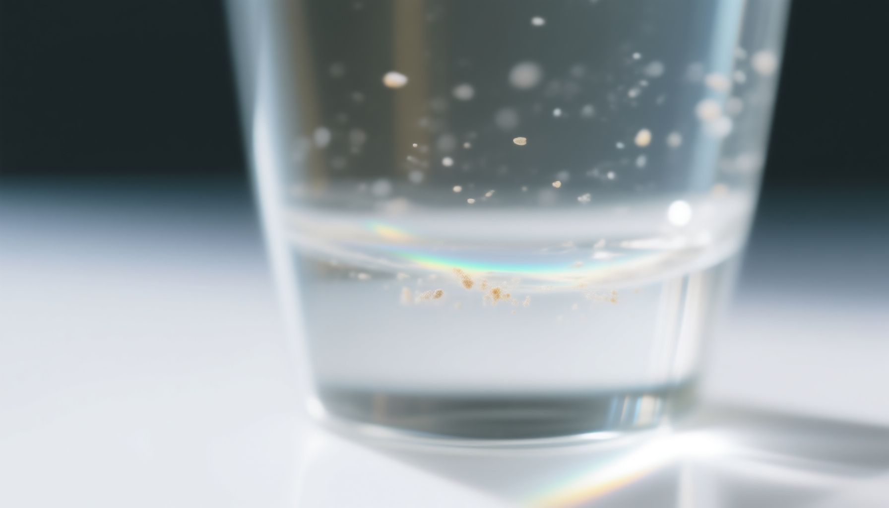San Jose tap water quality close-up view