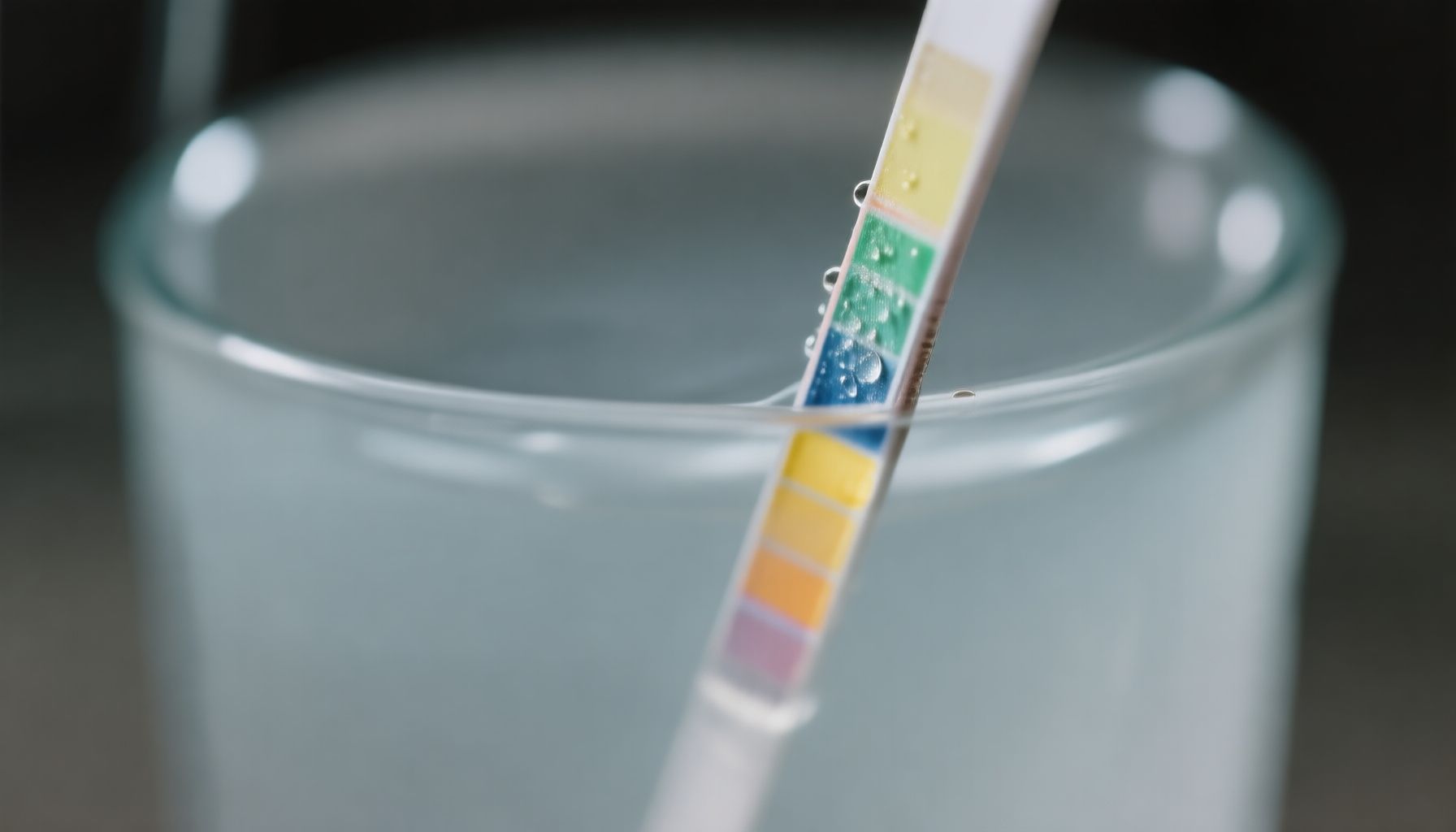 Kentucky tap water quality close-up view